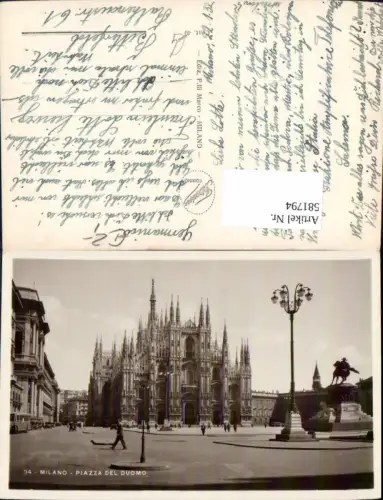 581794,Italy Milano Mailand Piazza del Duomo Dom