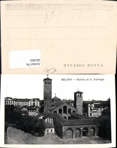 581802,Italy Milano Mailand Basilica di S. Ambrogio Basilika Kirche