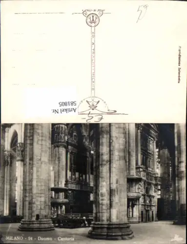 581805,Italy Milano Mailand Duomo Cantoria Dom Innenansicht