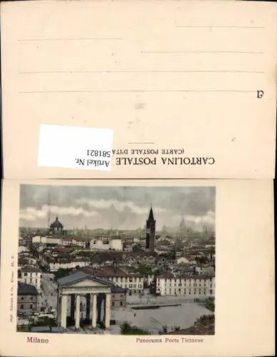 581821,Italy Milano Mailand Panorama Porta Ticinese