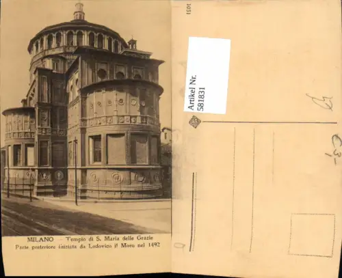 581831,Italy Milano Mailand Tempio di S. Maria delle Grazie Kirche