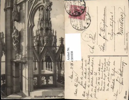 581838,Italy Milano Mailand Dettaglio del Duomo Dom Detailansicht
