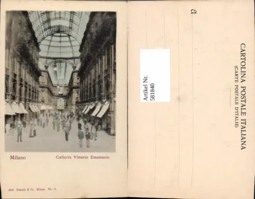 581840,Italy Milano Mailand Galleria Vittorio Emanuele Innenansicht
