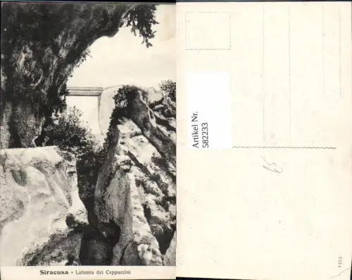 582233,Siracusa Syrakus Italy Latomia die Cappucini Brücke