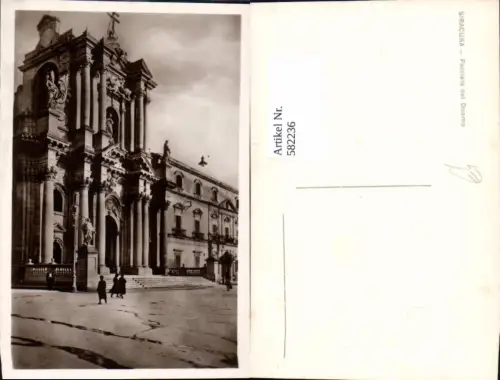 582236,Foto Ak Siracusa Syrakus Italy Facciata del Duomo Dom Kirche
