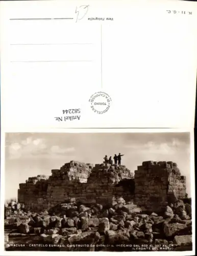 582244,Foto Ak Siracusa Syrakus Italy Castello Eurialo Ruine