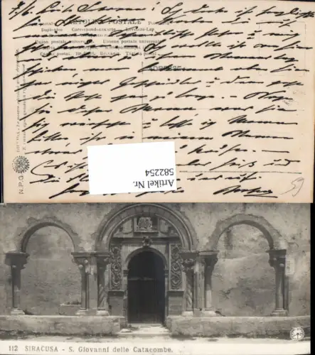 582254,Siracusa Syrakus Italy S. Giovanni delle Catacombe Kirche