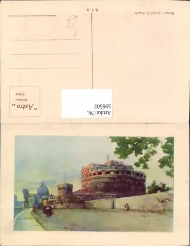 596502,Künstler Ak Rom Roma Castel S. Angelo Italy
