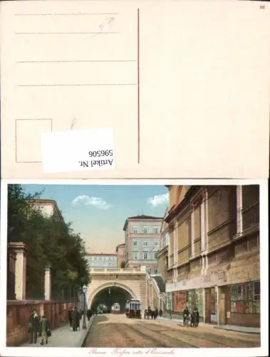 596506,Rom Roma Traforo sotto il Quirinale Straßenbahn Italy