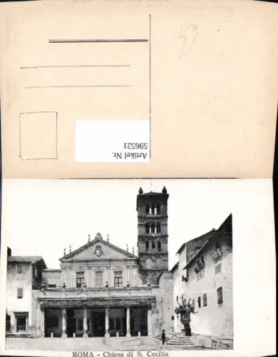 596521,Rom Roma Chiesa di S. Cecilia Kirche Italy