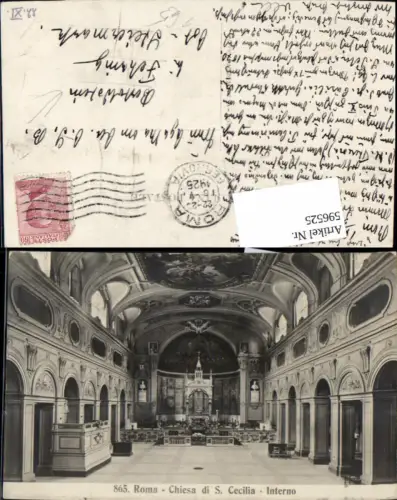 596525,Rom Roma Chiesa di S. Cecilia Interno Kirche Innen Italy