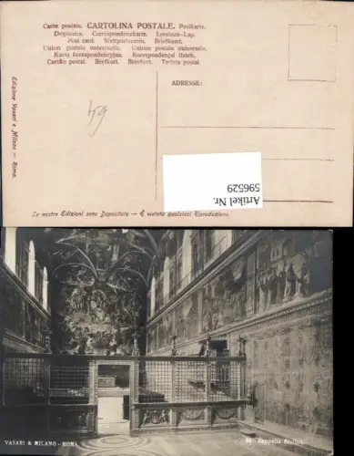 596529,Rom Roma Capella Sistina Sixtinische Kapelle Italy