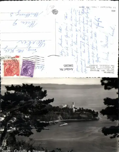 596585,Foto Ak Triest Trieste Castello di Miramare Schloss Miramare Italy