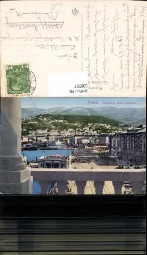 596587,Triest Trieste Panorama dalla Pescheria Italy