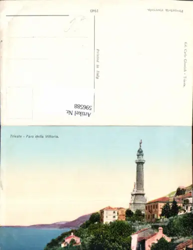 596588,Triest Trieste Faro della Vittoria Leuchtturm Italy