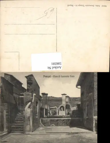 596591,Pompei Casa di Lucrezio Caro Italy