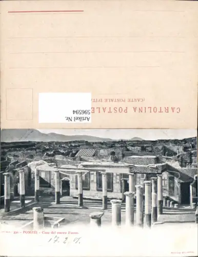 596594,Pompei Casa del nuovo Fauno Tempel Italy