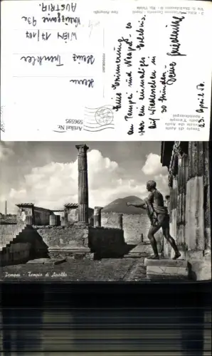 596595,Foto Ak Tempio di Apolla Statue Pompei Italy