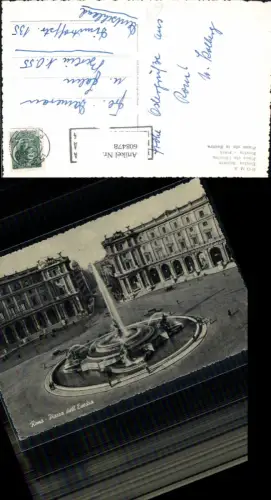 608478,Roma Rom Esedra Square Plaza de la Exedra Brunnen Springbrunnen Italy