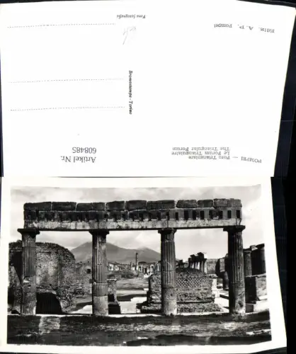 608485,Foto Ak Italy Pompei Foro Triangolare Tempel Ruine
