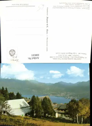 608501,Italy Premeno Novara Veduta del Lago Maggiore dalle scuole