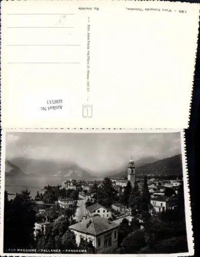 608511,Foto Ak Lago Maggiore Pallanza Panorama Italy