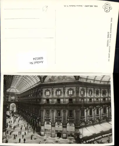 608534,Foto Ak Milano Mailand Interno Galleria V. E. Italy