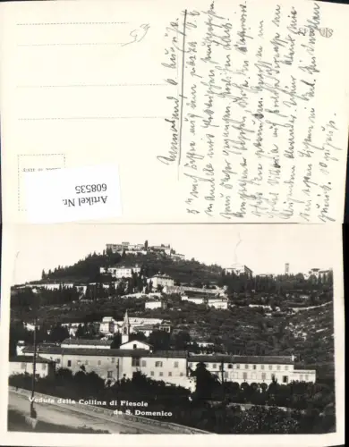 608535,Foto Ak Veduta della Collina di Fiesole da S. Domenico Italy