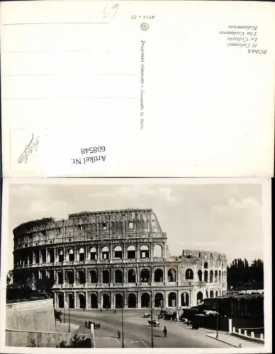 608548,Foto Ak Roma Rom Il Colosseo Kolosseum Italy