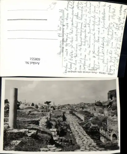 608551,Foto Ak Ostia Porta orientale della cattedrale primitiva Ruine Italy