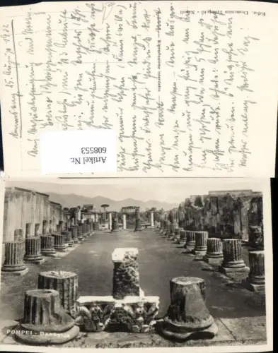 608553,Foto Ak Pompei Basilica Basilika Ruine Italy