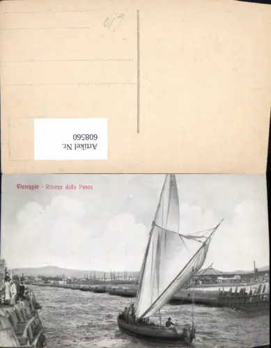 608560,Italy Viareggio Ritorno dalla Pesca Boot Fischerboot