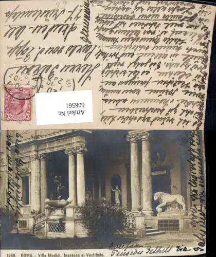 608561,Italy Roma Rom Villa Medici Ingresso al Vestibolo