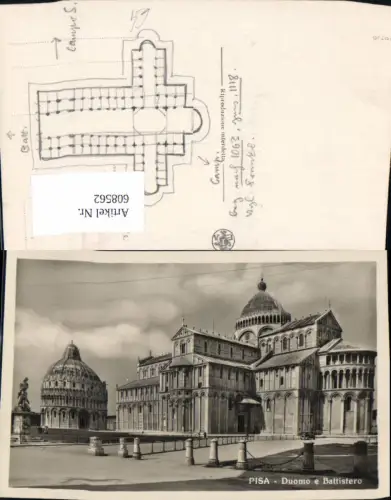 608562,Foto Ak Pisa Duomo e Battistero Dom Kirche Italy