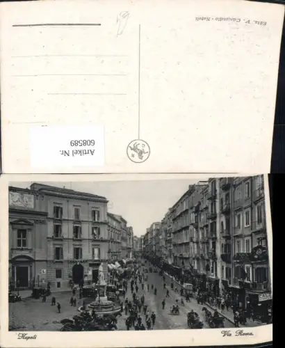 608589,Italy Napoli Neapel Via Roma