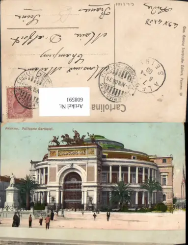 608591,Italy Palermo Politeama Garibaldi