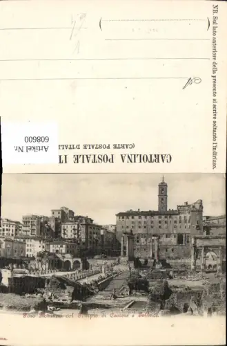 608600,Italy Foro Romano col Tempio di Castore e Pollace Ruine pub E. Richter 5