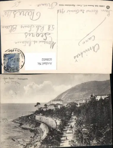 608602,Italy San Remo Passeggiata