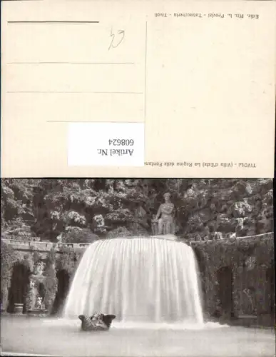 608624,Italy Tivoli Villa d Este La Regina delle Fontane Brunnen Statue Wasserfall