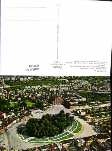 608628,Italy Padova Padua Prato della Valle dall aereo