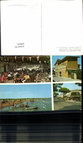 608642,Mehrbild Ak Cavallino Restaurant bei Fernando Strand Strandleben Italy
