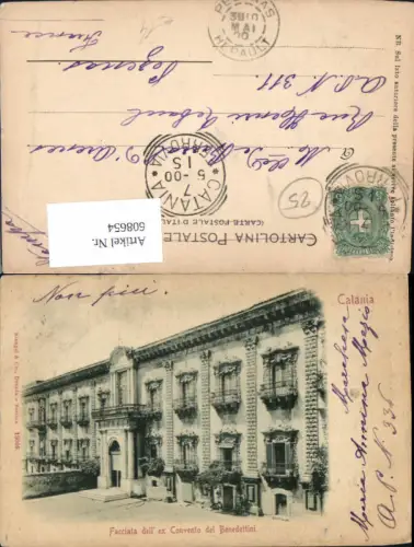 608654,Italy Catania Facciata dell ex Convento de Benedettini