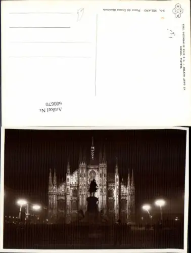 608670,Italy Milano Mailand Piazza del Duomo illuminata Dom beleuchtet