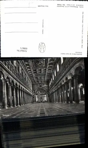 608671,Foto Ak Roma Rom Basilica di San Paolo Italy