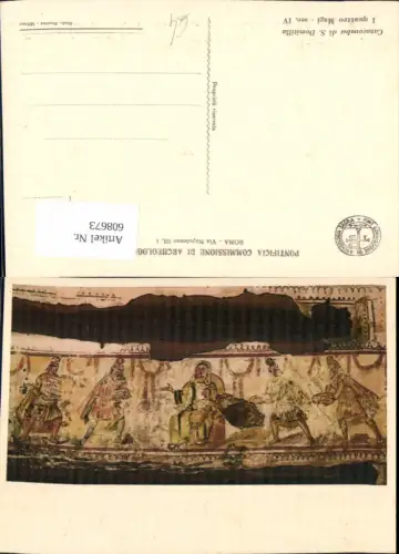 608673,Italy Roma Rom Catacomba di S. Domitilla Fresko