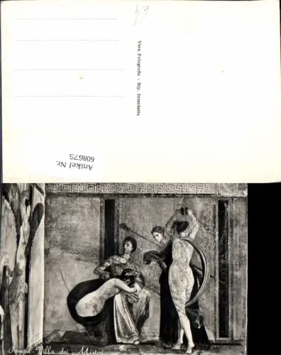 608675,Foto Ak Pompei Villa de Misteri Fresko Wandmalerei Italy