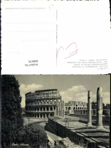 608676,Italy Roma Rom Flavios Amphiteatre of Colosseum Kolosseum