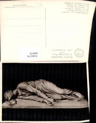 608678,Italy Roma Rom Catacombe di S. Callisto Santa Cecilia de Maderno Statue