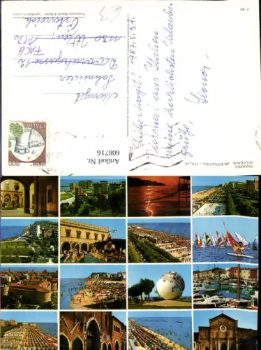 608716,Mehrbild Ak Pesaro Riviera Adriatica Italy