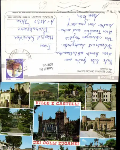 608726,Mehrbild Ak Ville e Castelli di Colli Euganei Italy